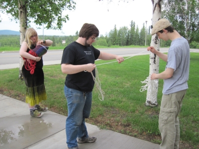 Setting up the Hammock
