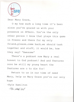 The letter
