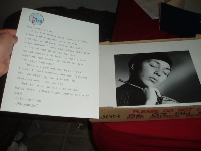 The Letter and the Matted Photo