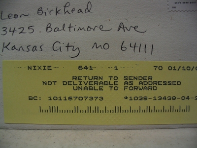Bummer, no Birkhead