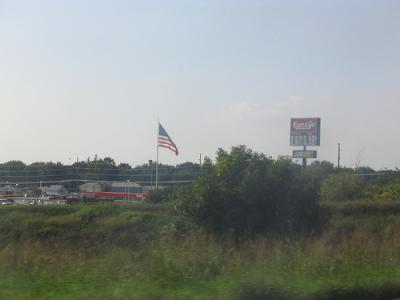 Kum & Go store with flag