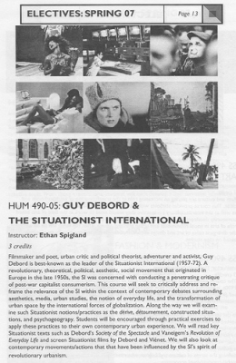 Cool class: Guy Debord & the Situationist International Cool class: Guy Debord & the Situationist International