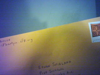 Going in the mail Going in the mail