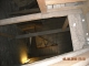 In the stairwell