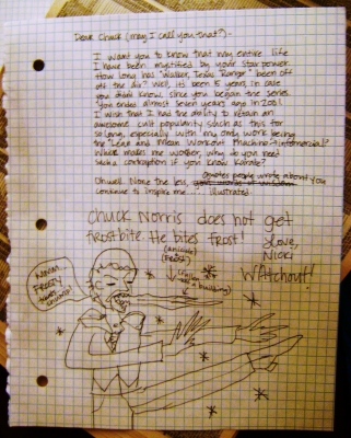 I hope he likes my portrait. 