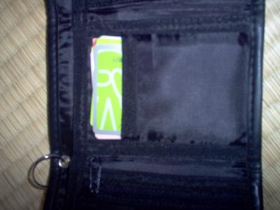 middle section of wallet