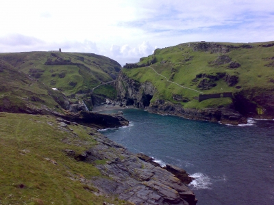 Tintagel Bay and Castle