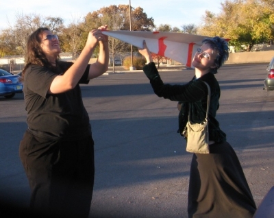 Ben and Laura with plane