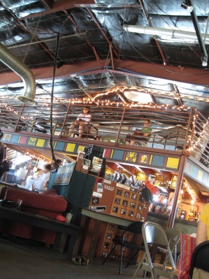 Above the emapanadas...