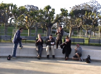 In the fountain. In the fountain.