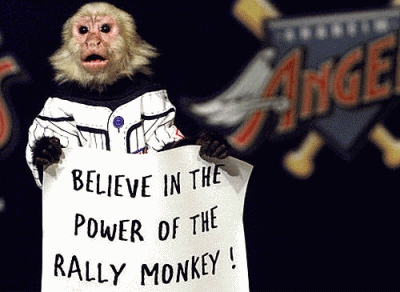 Monkeys can start rallies.