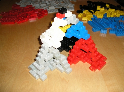 color coordinated three