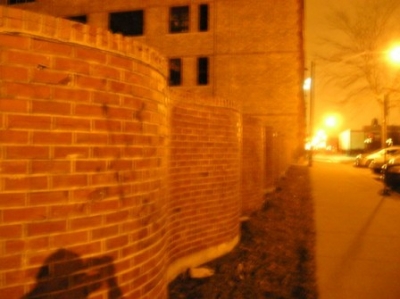 Wavy Wall in Night Vision