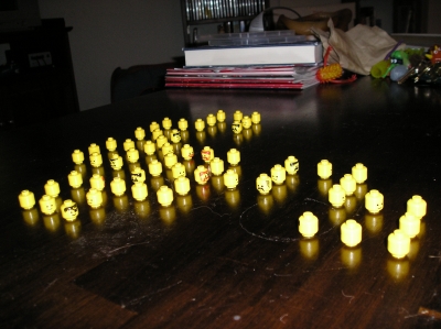 the Lego heads remember happier times...