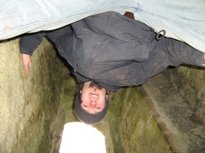 oddest way ive ever had to climb up the inside of something