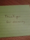 thank you for showering