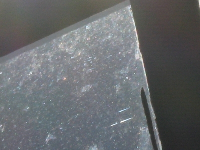 some glass.