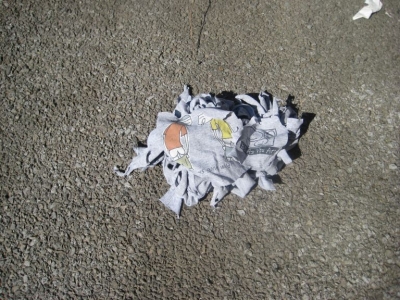 After giving the shirt one more useful outing...