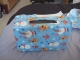 One wrapped box.