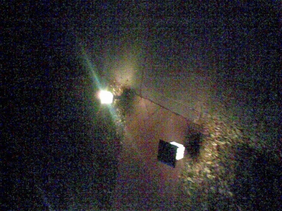 A lighted pathway. I walked quickly, with purpose. That way if anyone saw me they would assume I belonged there, and not question it in the slightest. 
