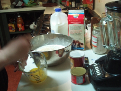 eggs milk flour all that important stuff