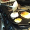 into the pan