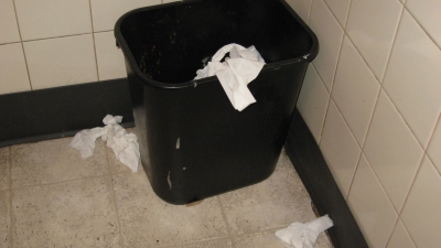 No trash can liner for these rebels No trash can liner for these rebels