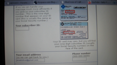Blue Cross on the web