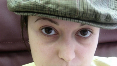 Half-face-self-portrait.