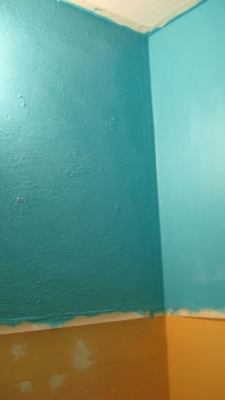 pool side blue meets folsom prison orange