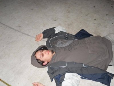 Apparently Fettucini was tired from our day of tasking. I only heard a thump as he fell/laid down.