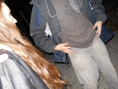 Fettucini and Tirius speculating on all the evil things they could do while I was blind.