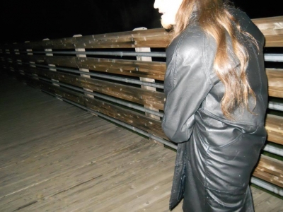 Heard the stream under the bridge, and could taste the mist in the air.