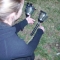 Little Albatross tying two more broken lights together.