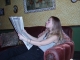 Reading the newspaper. Reading the newspaper.