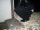 The drain pipe/rain gutter/thing