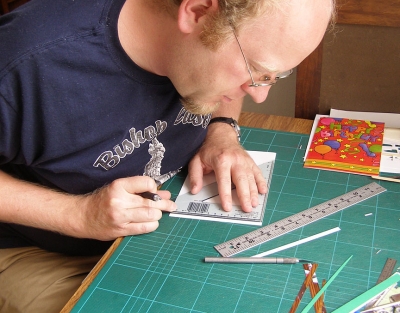 Trimming the cards to size