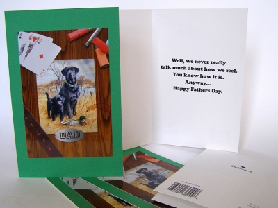 The finished "Tough Guy" card The finished "Tough Guy" card