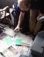 Spray glue for the green paper