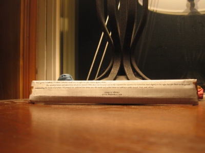 Beginning of the story on the back