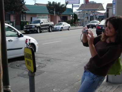 Action Shot in LA Chinatown