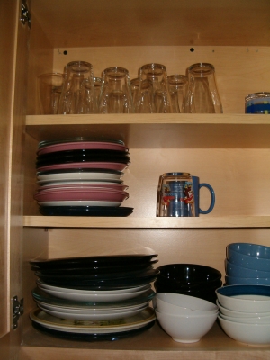 The dish cupboard