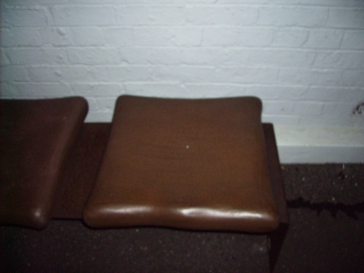 Metal Cushion Seat-close up