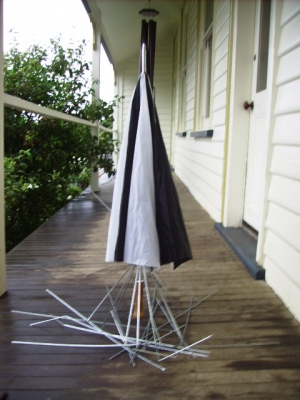 Umbrella on a Free Stand