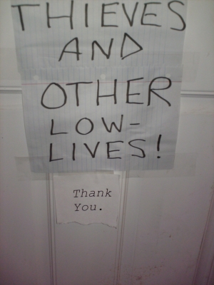 Sign (bottom) w/ Update