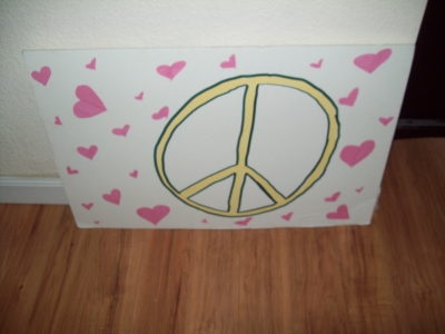 The back of my sign.