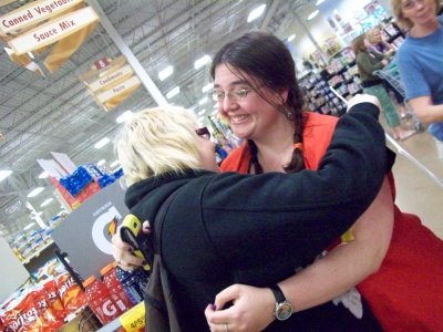 Me hugging Tawny.