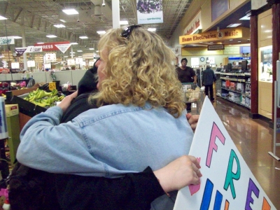 The man's wife, I think.