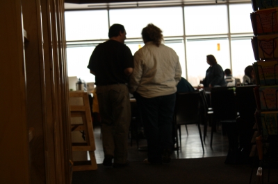 My mom and the owner.