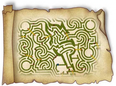 Concept drawing for the maze Concept drawing for the maze